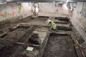 Opgraving in grote kelders Westfries Museum