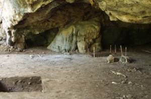 De Jerimalai grot op Oost-Timor, waar de visgraten werden gevonden. Beeld Susan 