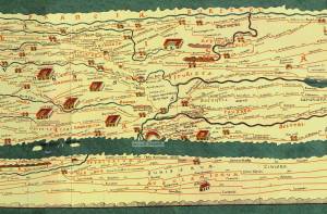 Kaart van Romeinse wegen