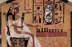 Het oude Egyptische bordspel Senet