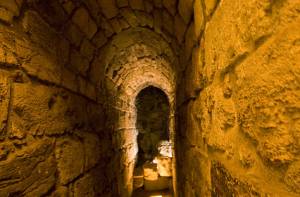 Eén van de opgegraven tunnels in Jeruzalem.