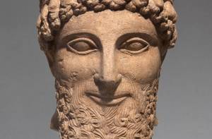 Portretbeeld uit Cyprus, 5de eeuw v.Chr. © Rijksmuseum van Oudheden