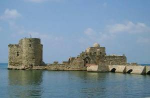 Kasteel aan de zee in Sidon