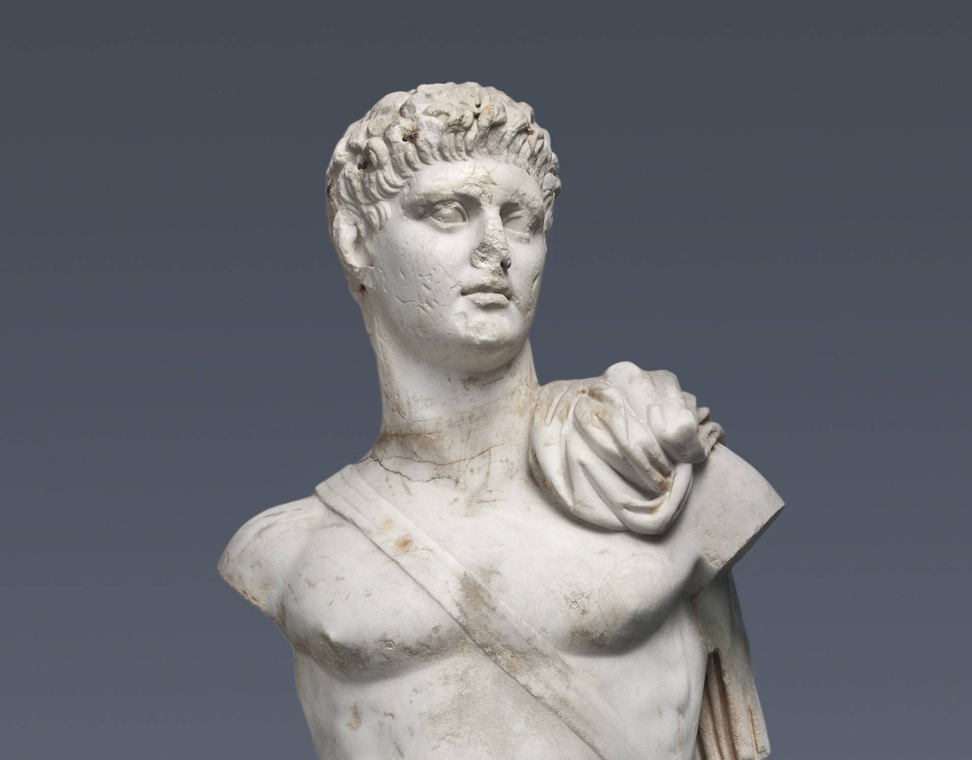 Beeld van Domitianus als de oud-Griekse held en halfgod Diomedes