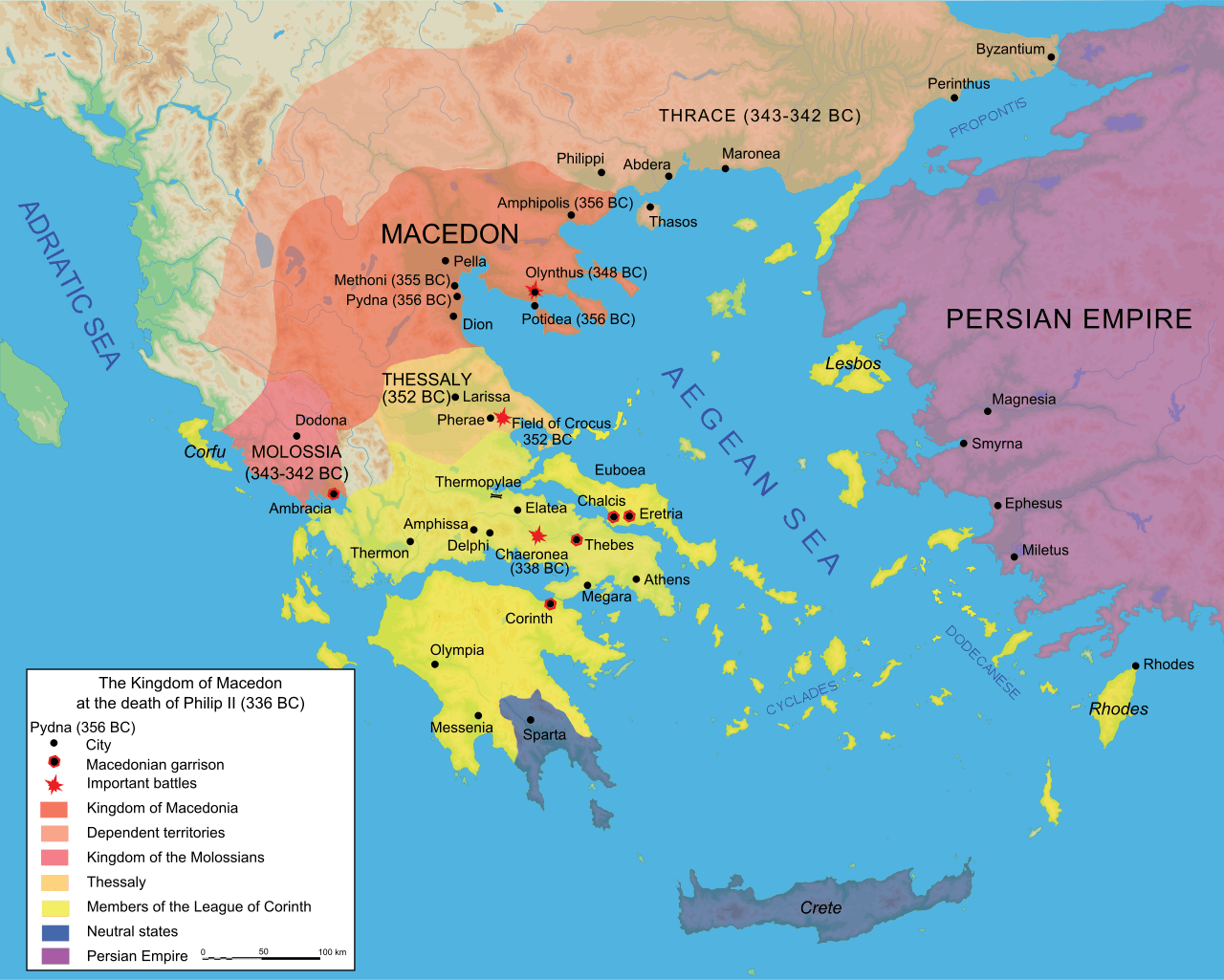 Het Macedonische Koninkrijk voordat Alexander de Grote de macht overnam