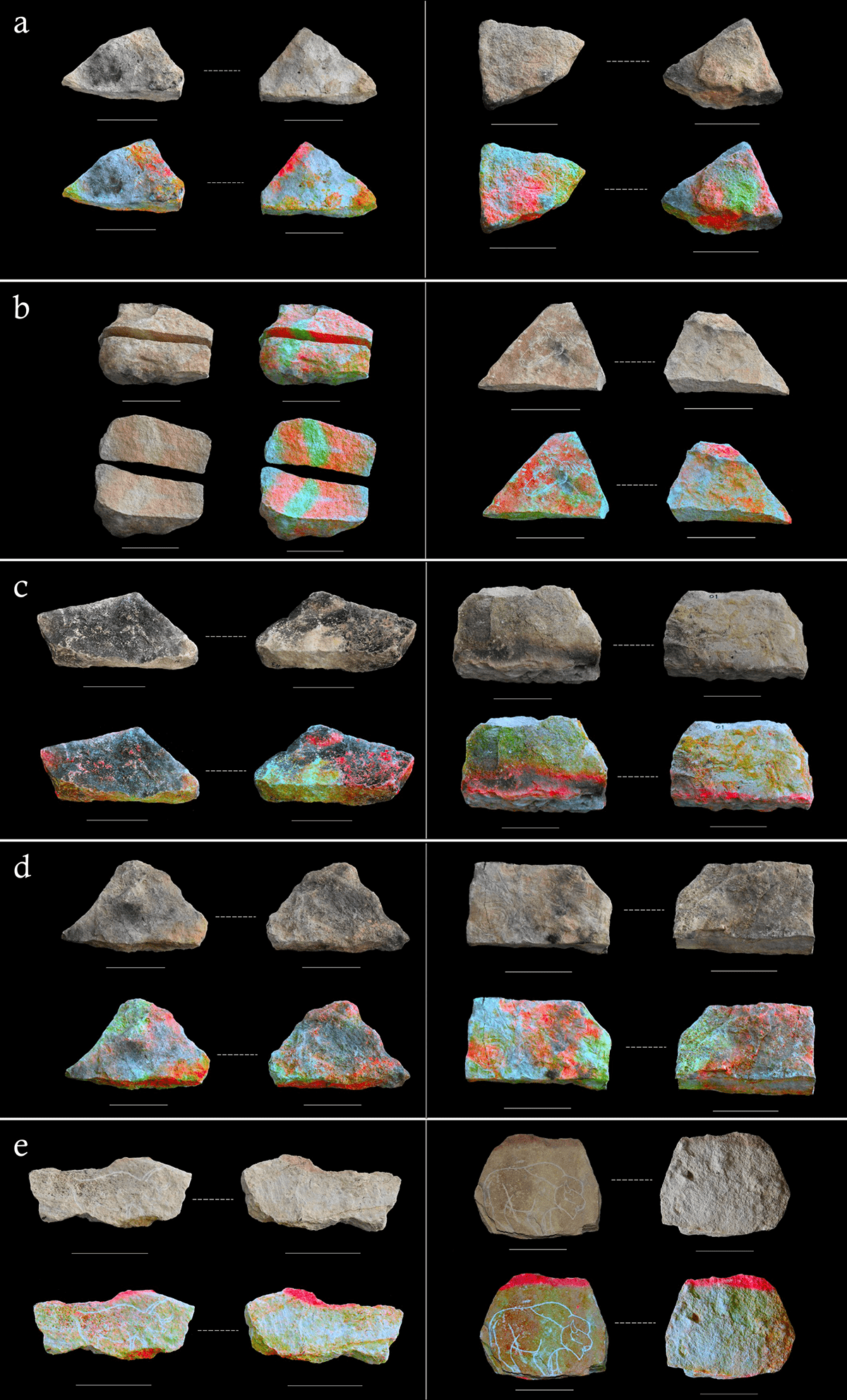 Enkele voorbeelden van replica’s van stenen