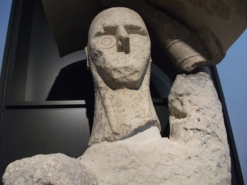 Een ‘bokser’, een van de standbeelden uit Mont’e Prama