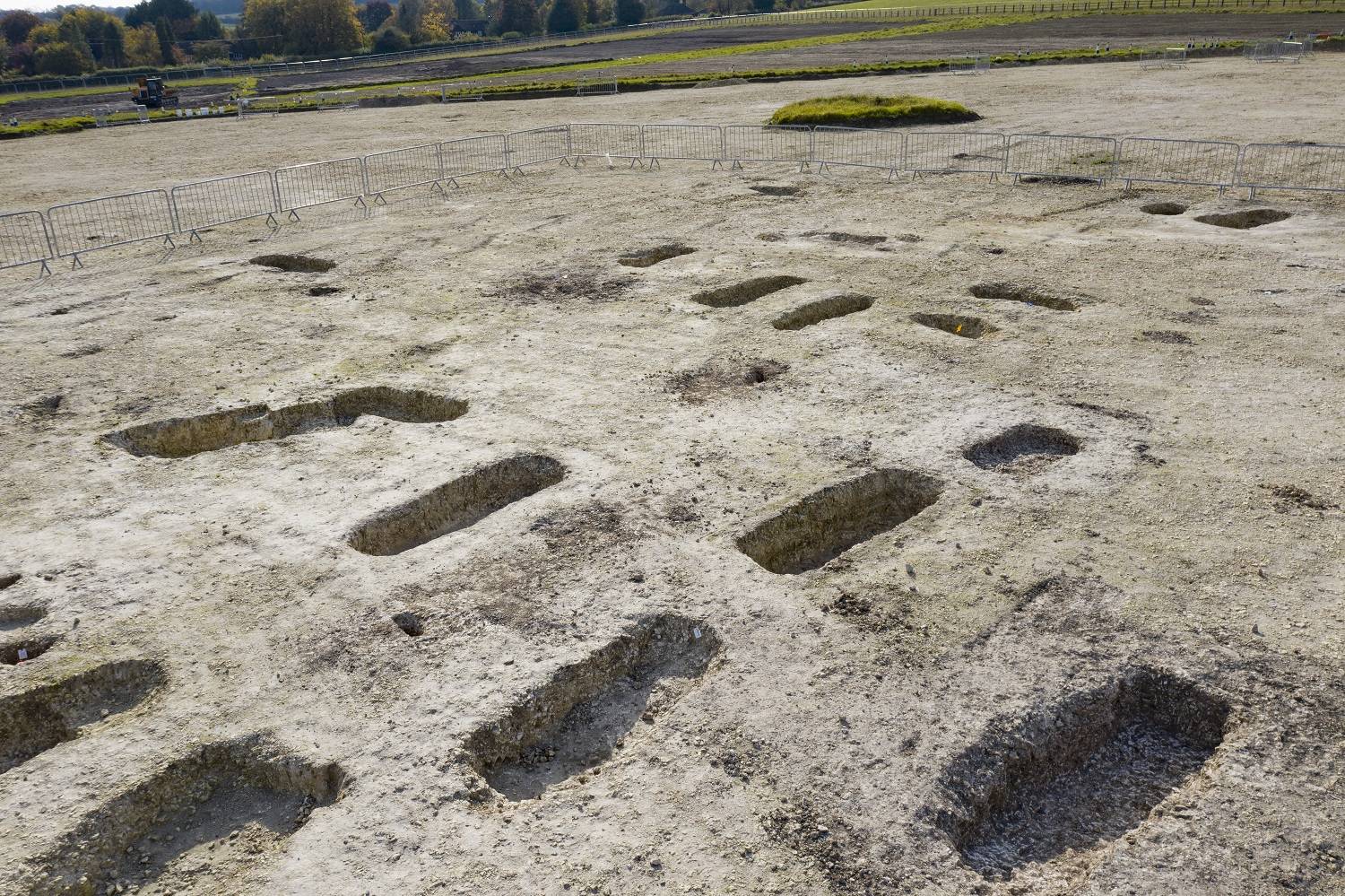 De ontdekte begraafplaats bij Wendover, in Buckinghamshire