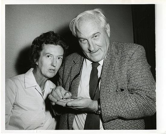 Mary Leakey en haar man Louis.