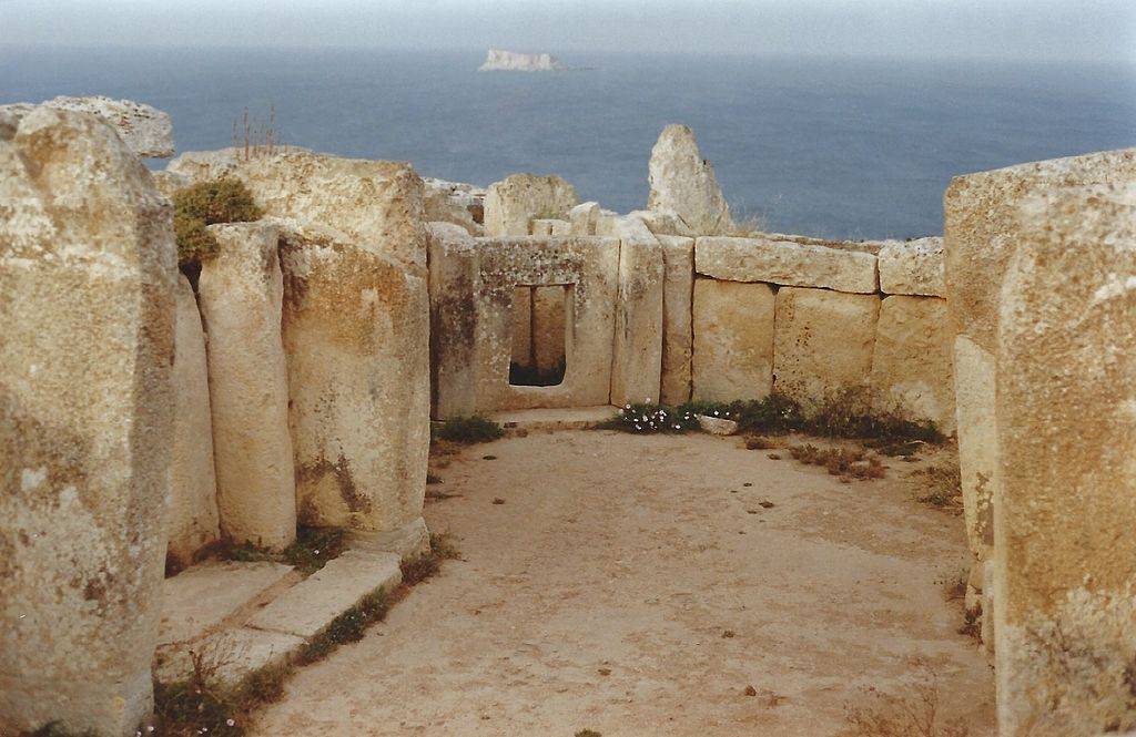 De centrale tempel van Mnajdra op Malta