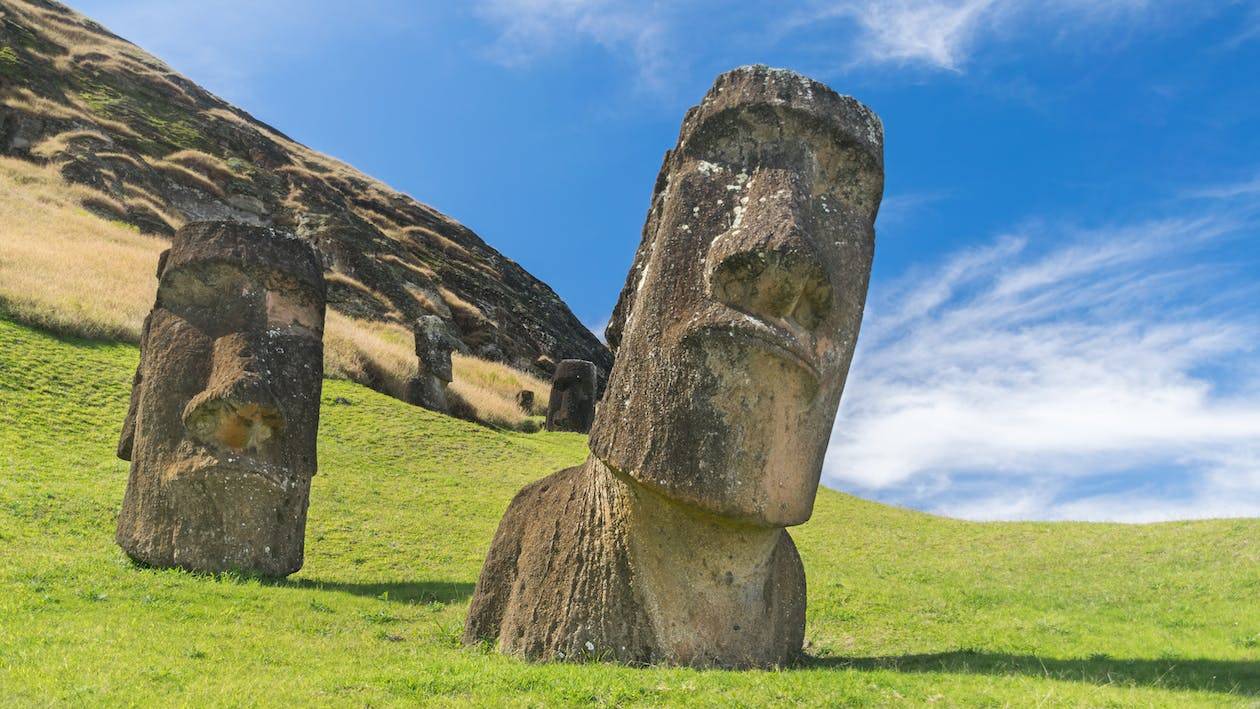 De Moai van Paaseiland horen bij de bekendste megalieten ter wereld