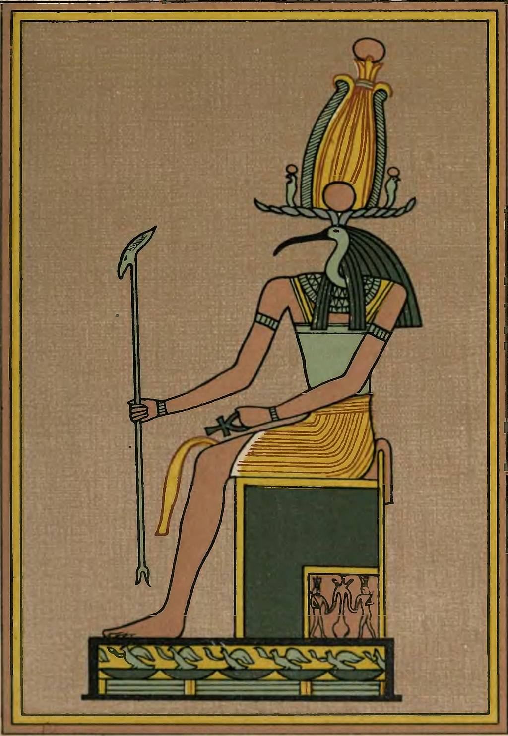 Thoth was de god van de maan, de magie, de kalender, de schrijfkunst en de wijsheid