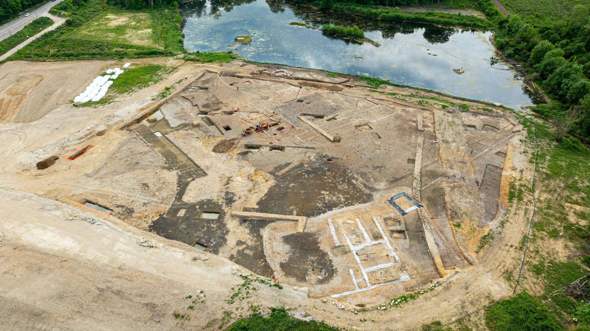Het gehele blootgelegde complex